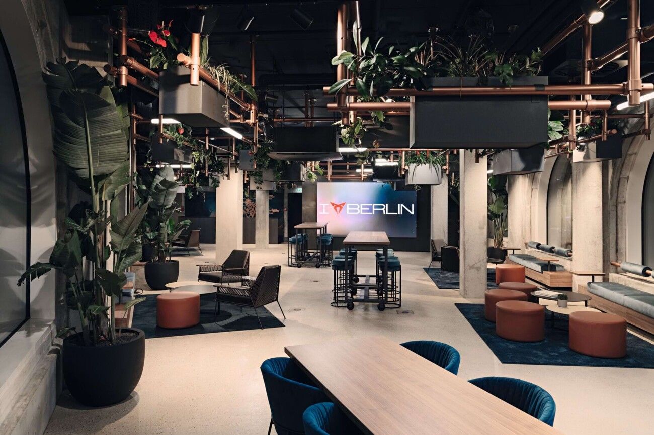 CUPRA City Garage Berlin venue interior